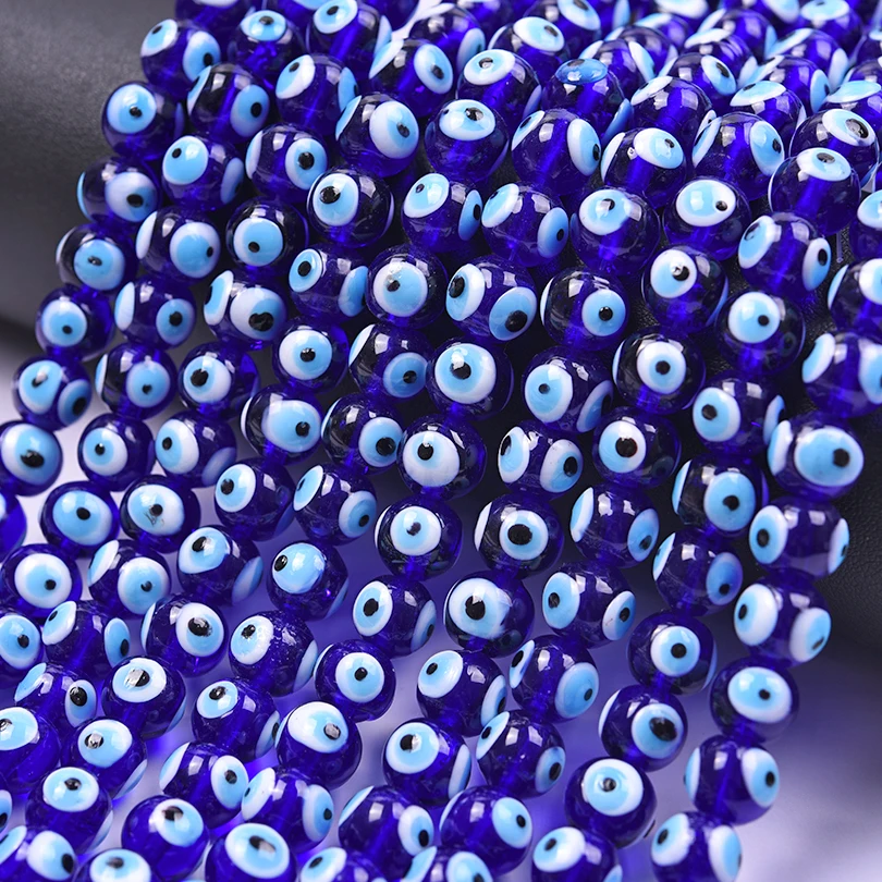 

10/20pcs Turkish Glass Eye Charm Devils Evil Blue Eye Beads Jewelry Accessories Diy Making Keychain Necklace Amulet Wholesale