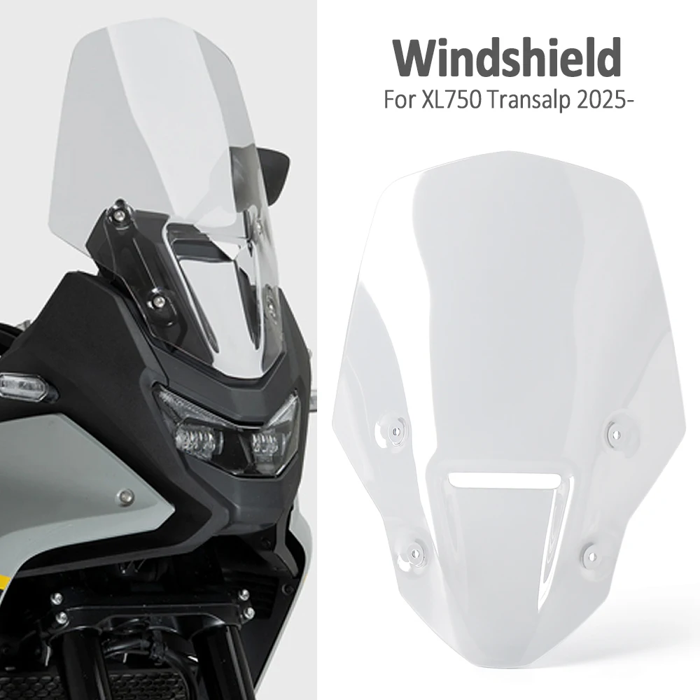 

Motorcycle Windshield Windscreen Cover For Honda XL750 XL 750 Transalp 2025 2026 Front Wind Screen Shield Deflectors Protector