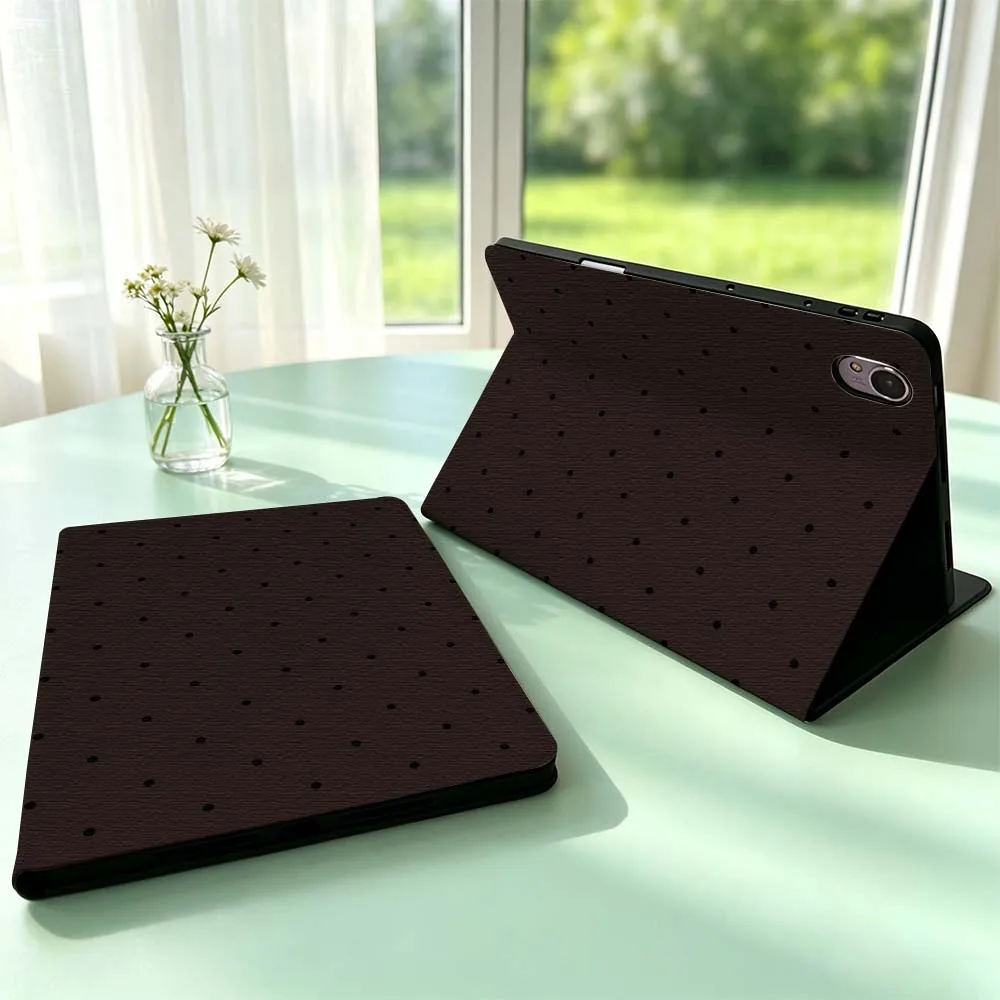 Brown Polka Dot Pattern For Huawei MediaPad MatePad Honor Pro V6 9 V8 X9 X 10 13.3 12.3 11 11.5 Inch Tablet Case Pen Tray