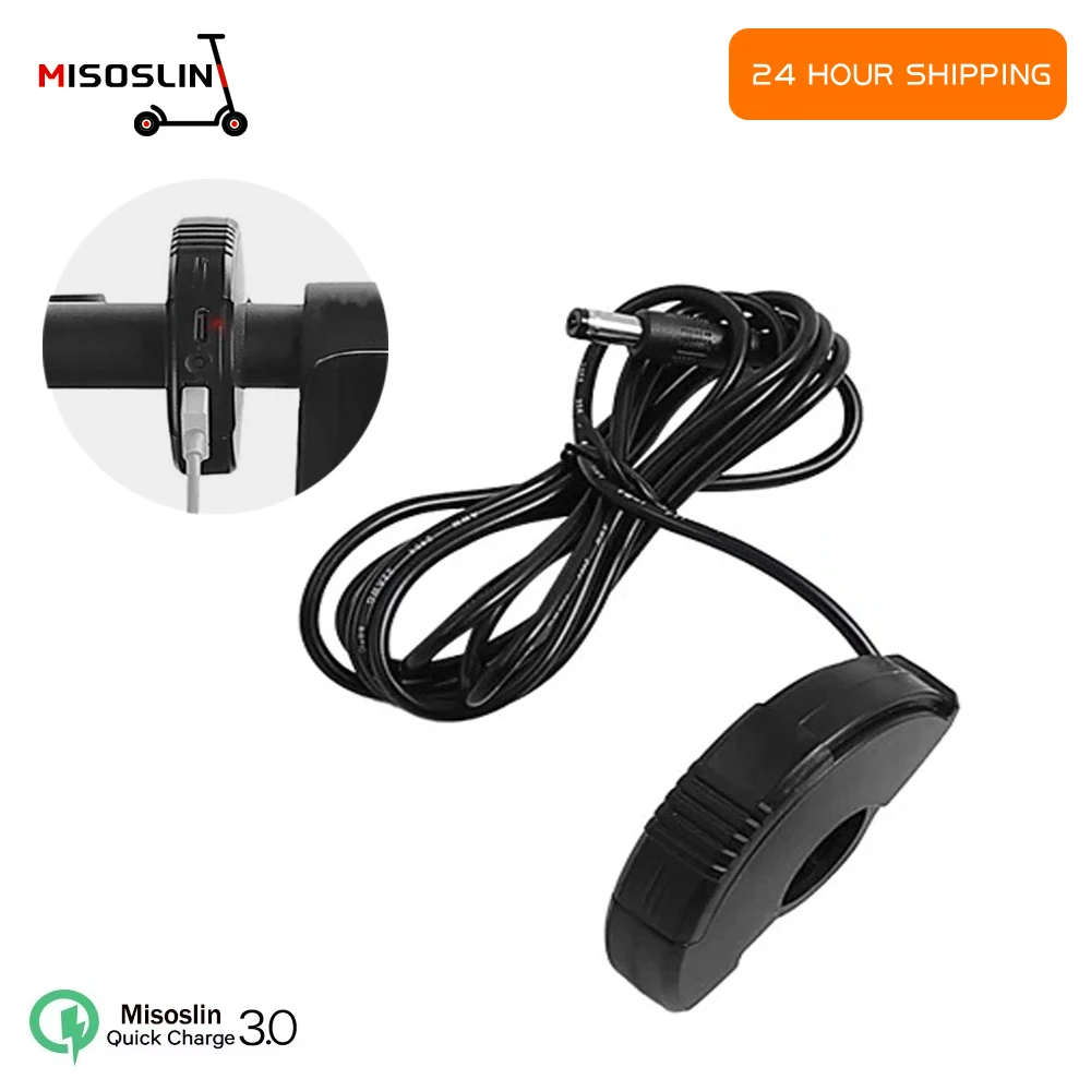 

Быстрое зарядное устройство USB для электрического скутера Ninebot Max G30 G30D, розетка для сотового телефона, водонепроницаемое зарядное устройство, детали адаптера питания