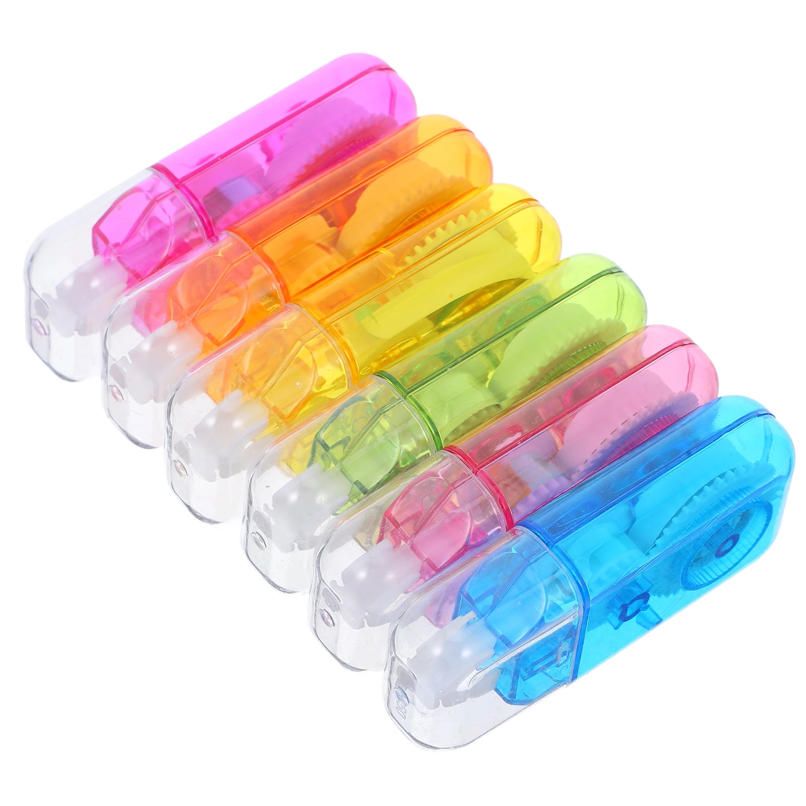 

6 Pcs Alteration Tape Mini Correction Tapes Cute Blue Automatic Classroom AS. .Gum.Titanium Dioxide Double-sided Design