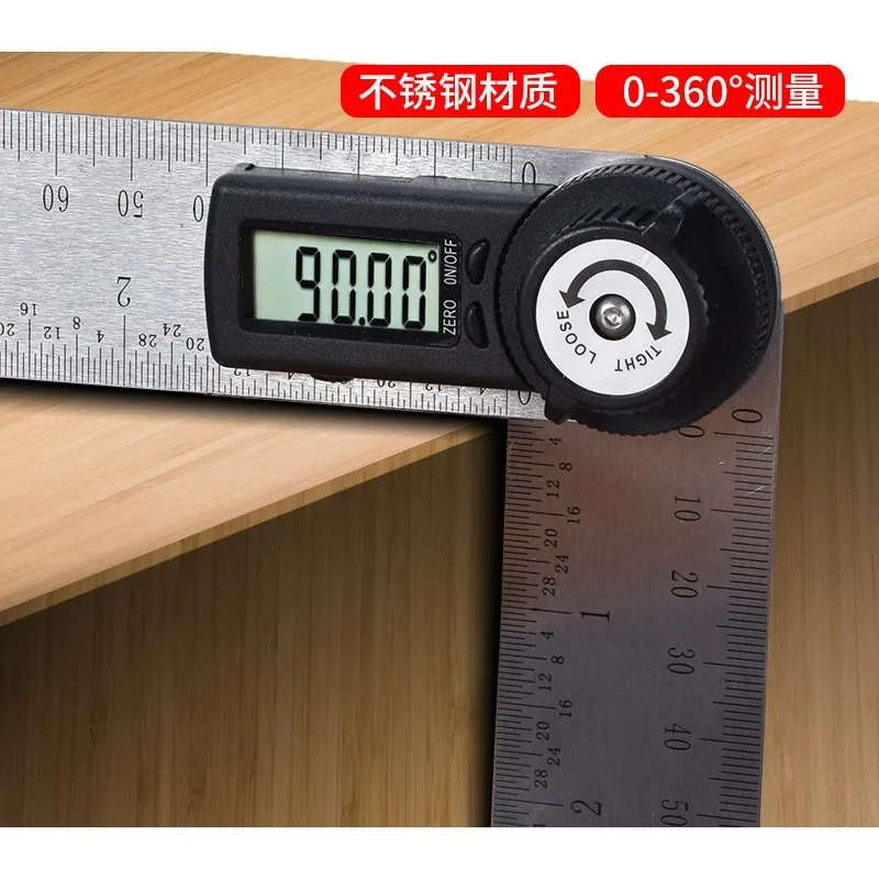 Universal Protractor Measuring Instrument Right Angle Multifunctional Electronic Angle Ruler y