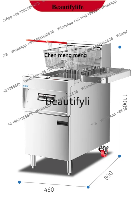 

Commercial electric heating large capacity large fryer with oil filter automatic lifting electric fryer