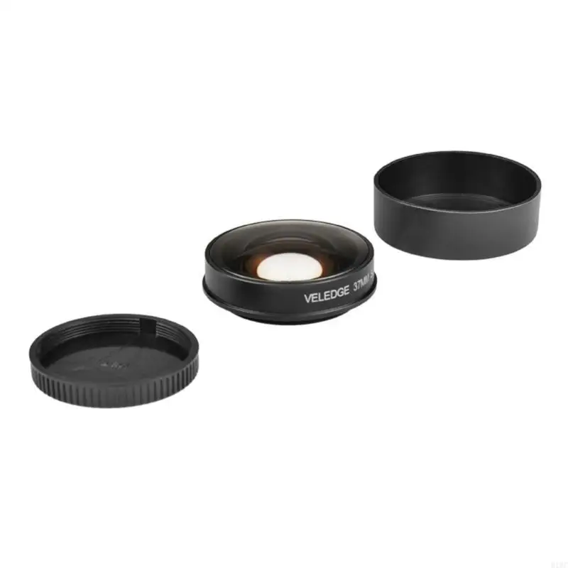 37mm 0.2X Fisheye Lens 37mm Filter Thread Camera Low Profile Replacement for Video Cameras Camcorder Accessories 