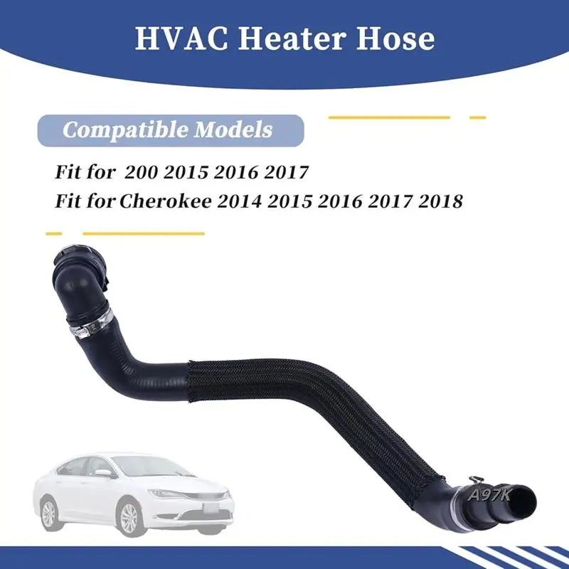 HVAC-Heizungsschlauch für Chrysler 200 2015–2017, Jeep Cherokee 2014–2018, ersetzt 68104972AA 52014624AA 53107665