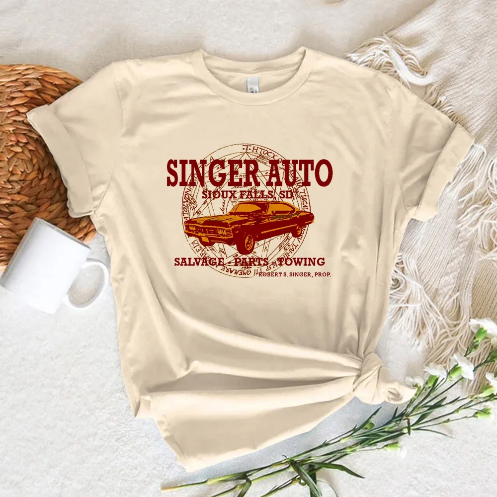 Supernatural shirt girl Classic University Retro kawaii Punk tshirt 80s Pop Culture Psychedelic women Vintage Graphic