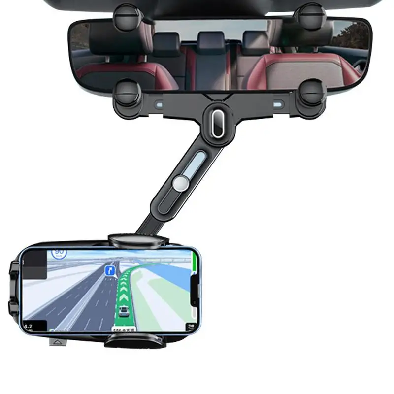 Rearview Mirror Phone Holder Rotatable 360 Degree Phone Holder For Rearview Mirror Car Mount Smartphones Cradle Phone Bracket