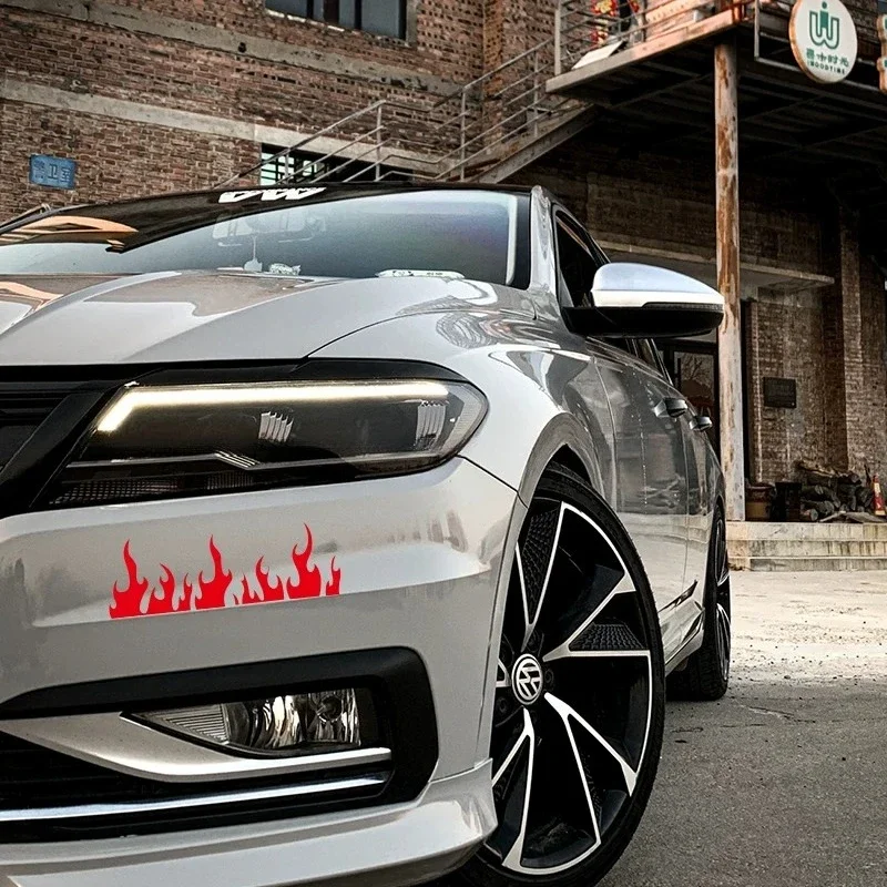 Waterproof Creative Flame Vinyl Stickers Decals for Car Motorcycle Electric Vehicle Body Decor