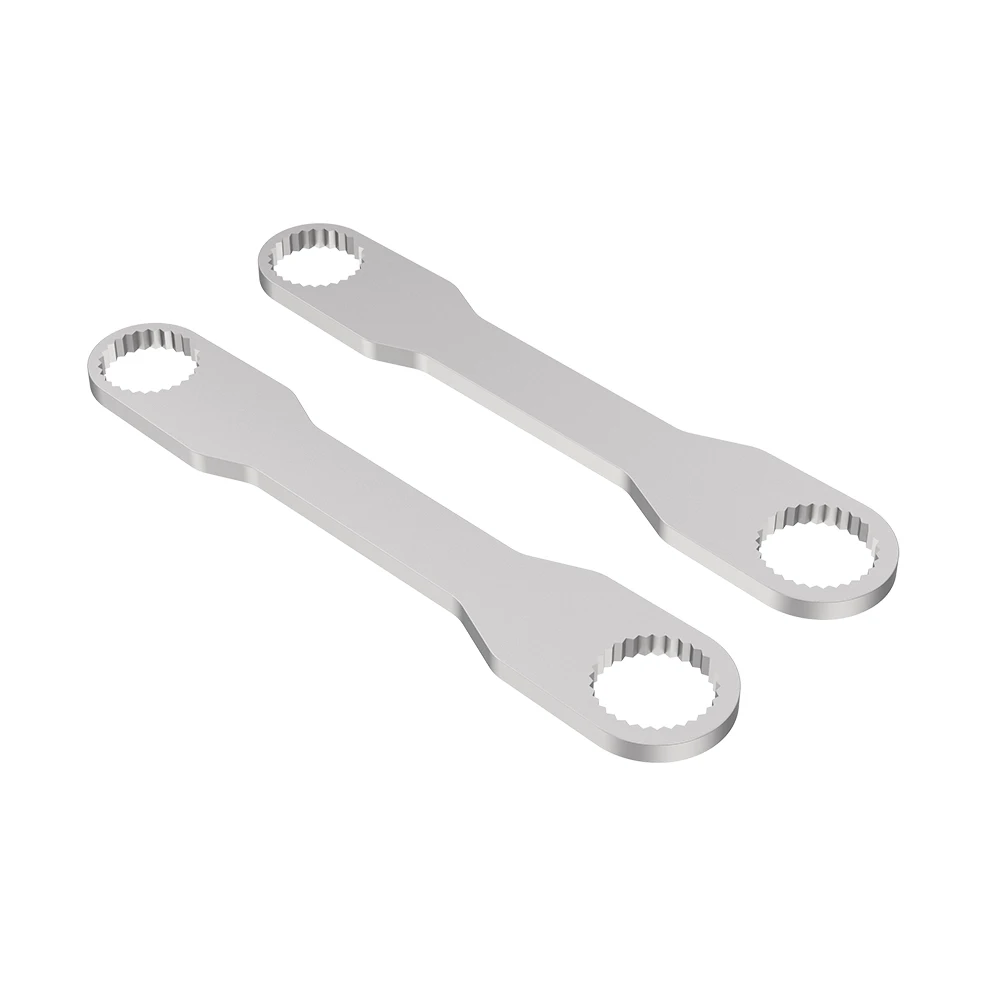 Chiave in acciaio sottile chiave Multitool per chiave a cricchetto con corona dentata in similpelle chiave a doppio scopo chiavi a cricchetto combinate