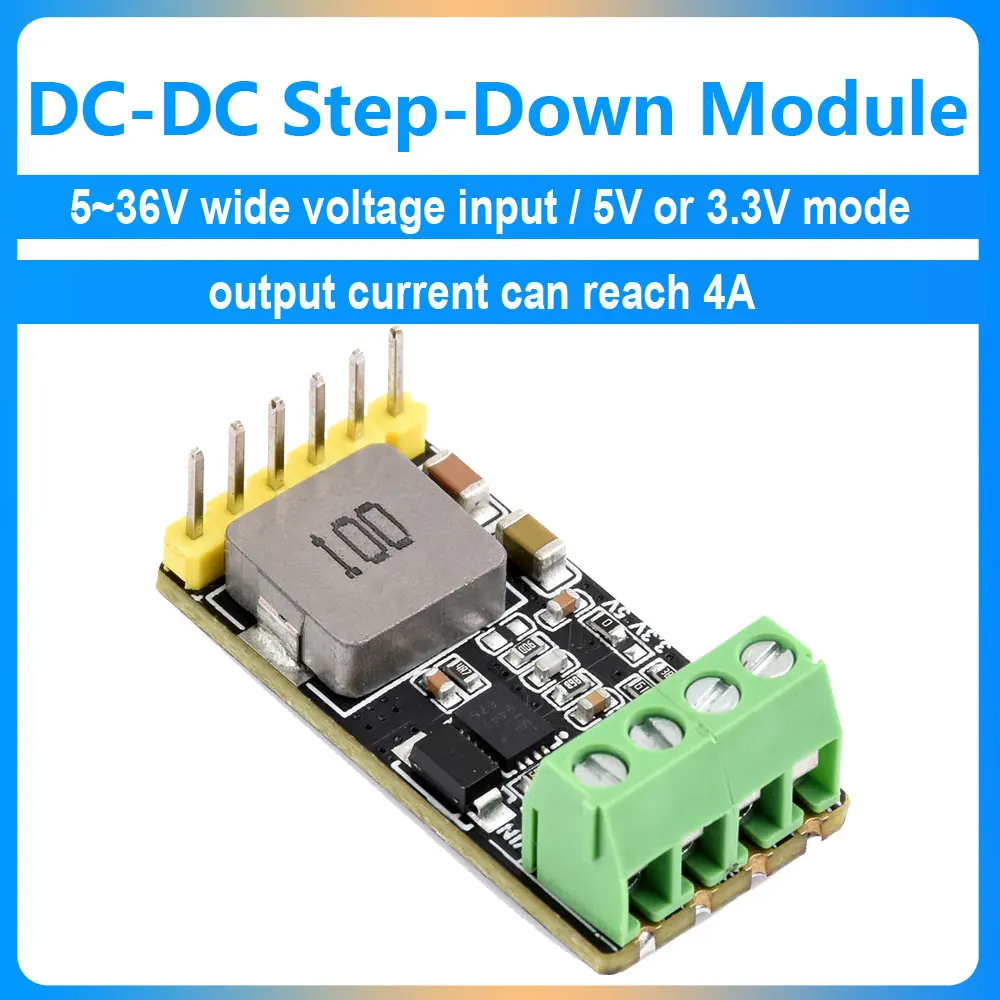 

DC-DC Step-Down Mini voltage Moudle Input 5~36V voltage Output 5V/3.3V 4A