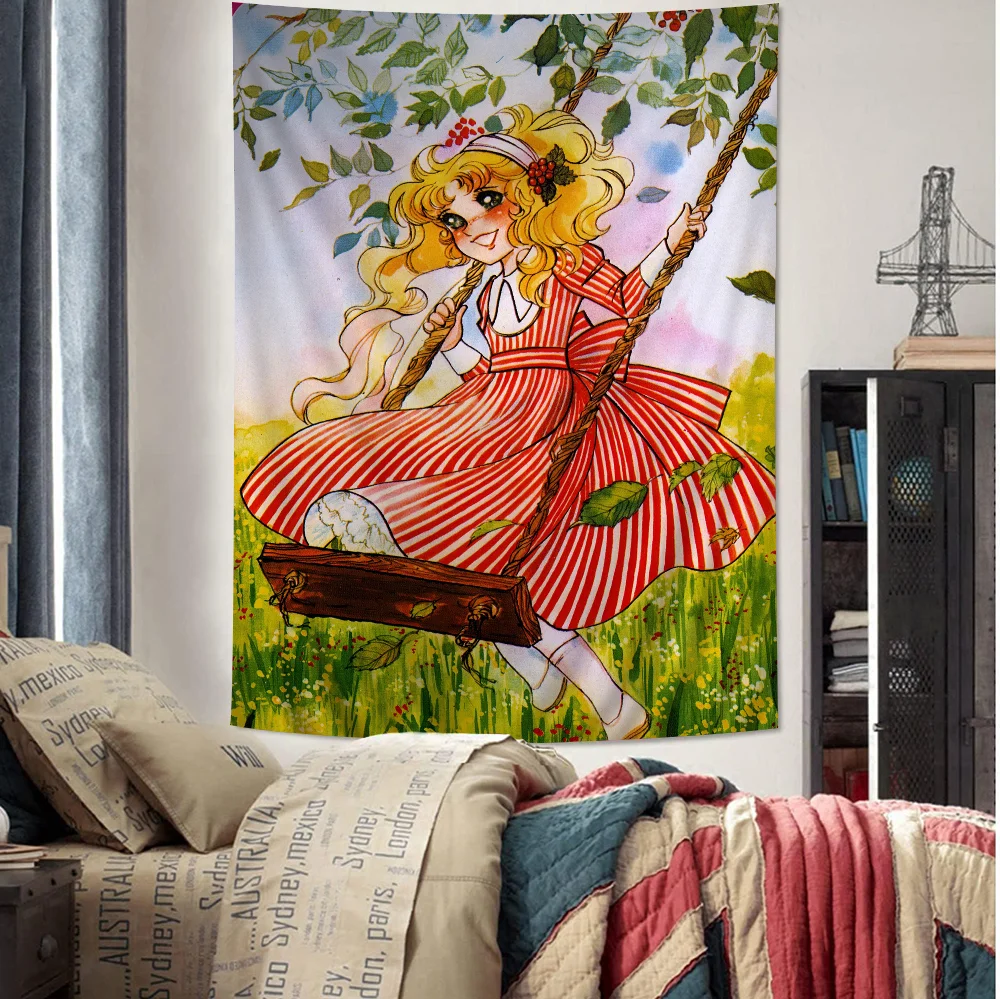 Candy Candy Tapestry Art Printing Art Science Fiction Room Home Decor Wall Art Decor