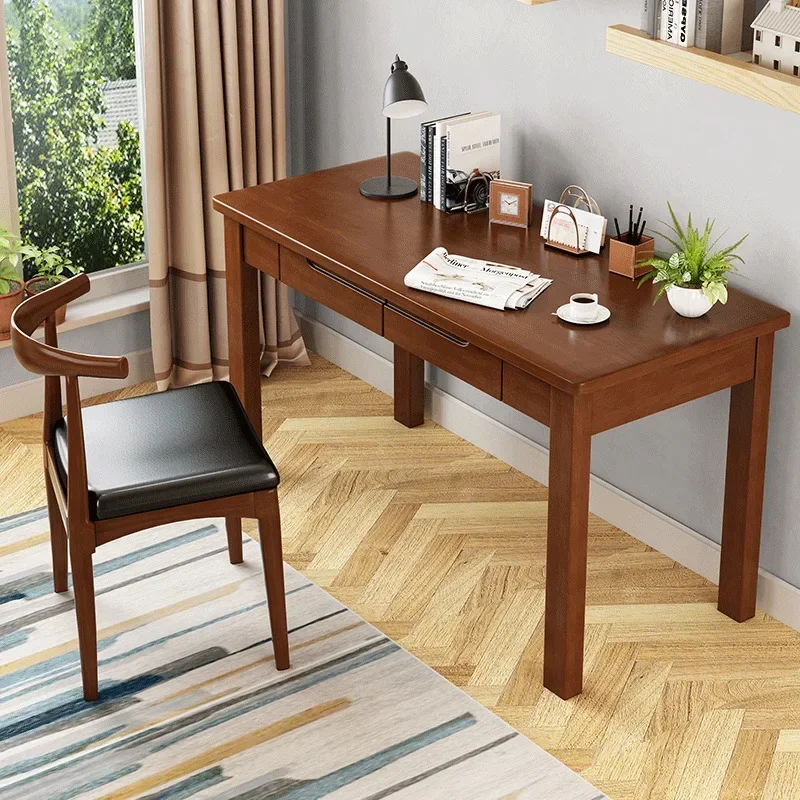

Computer desk, desktop home solid wood desk, study, study, bedroom, simple table