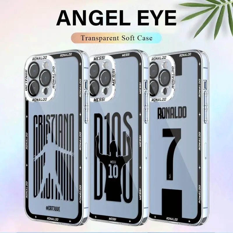 FootBall M-Messi-Cr7 Number 7 10 Case for OPPO A98 A94 A92 A78 A76 A74 A72 A58 A54 4G A55 A16 A17 A32 A57 A31 5G Soft Cover