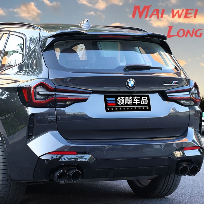 New High Quality ABS Paint Rear Trunk Lip Spoiler Top Wing Fits For BMW X3 G01 G08 2018 2019 2020 2021