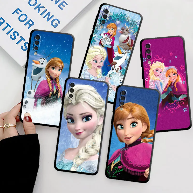 Case For Samsung Galaxy A50 A70 A30 A20e A40 A03 A03s A04 A10 A02s Note 20 Ultra 10 Plus 9 8 Phone Cover Disney Princess Frozen