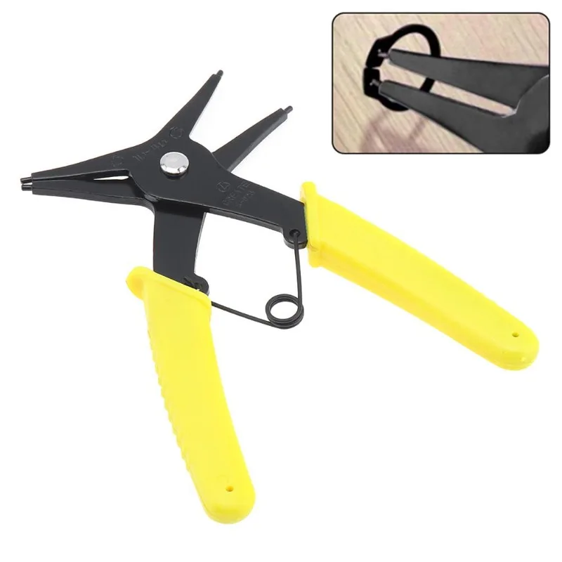 Dual-purpose Snap Ring Pliers Retaining Circlip Pliers for 10mm-40mm Snap Ring Multifunctional Installation and Removal Tool