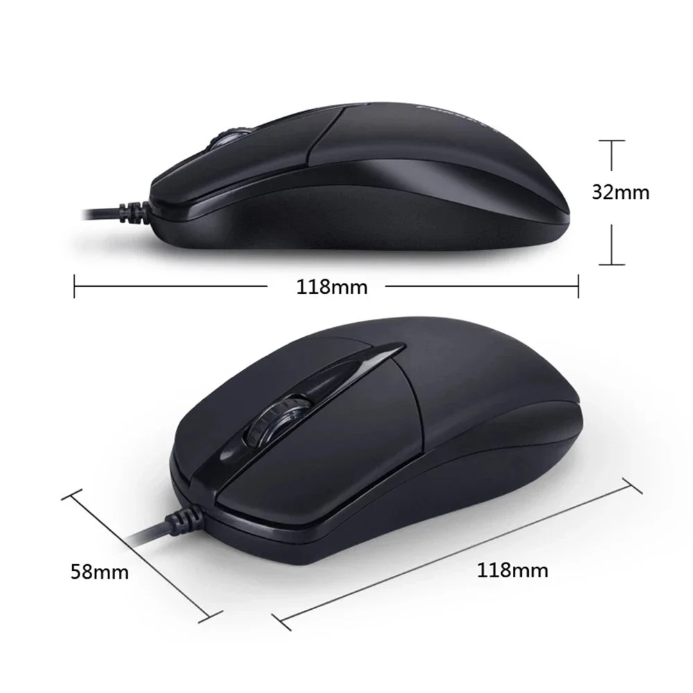 

Mini USB Wired Mouse For Computer Laptops Portable Business Home Office Gaming Mouse USB 1200DPI Optical Mice