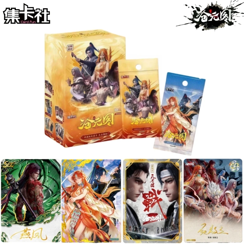 

Card.fun оригинальные карты Azure Legacy Cang Yuan Tu, коллекционные карты аниме, оригинальная коробка для праздничных подарков периферийных игрушек