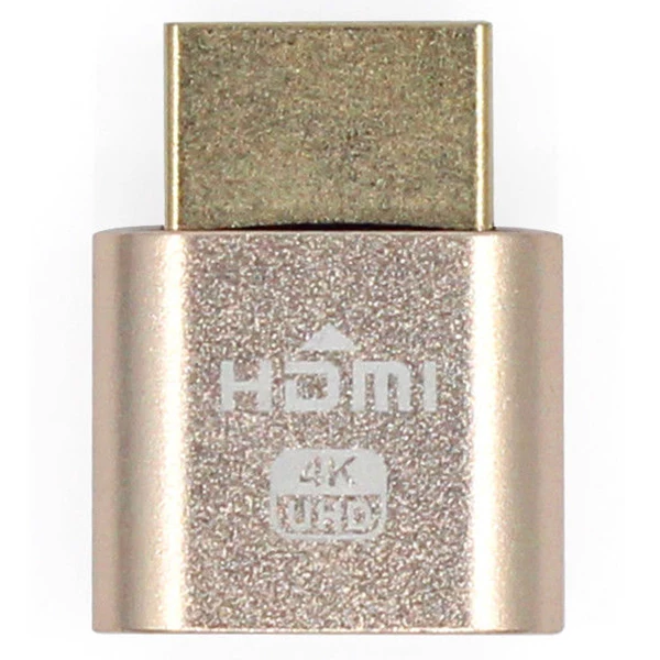 VGA Ảo Màn Hình Adapter HDMI DDC EDID Giả Cắm Không Đầu Ma Màn Hình Thiết Bị Giả Lập Khóa Đĩa 1920X1080 Thế Hệ Mới @ 60hz