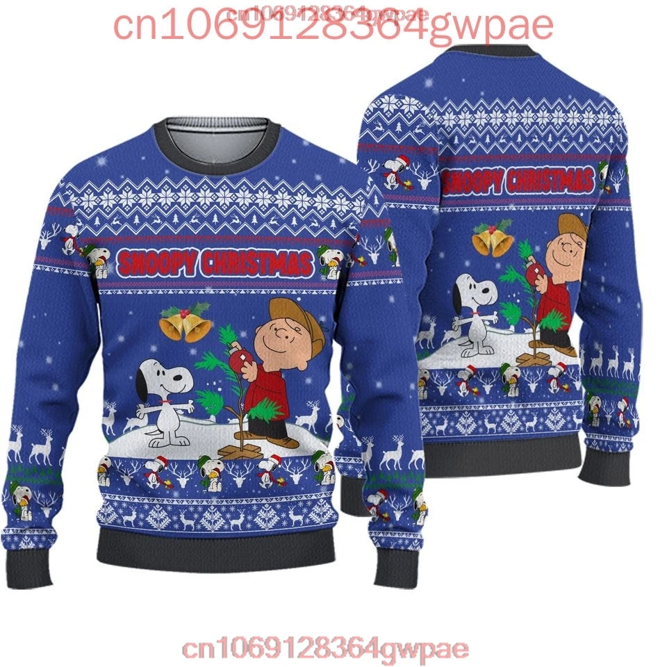 Snoopy Charlie Ugly Sweater Men's Women's 3d Sweater Tops Disney Ugly Christmas Sweater Anime Xmas Gifts Christmas Sweater