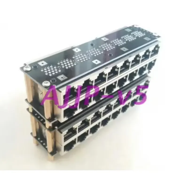 32 Channel RJ45 Straight Through Coupler Network Cable Extender Adapter Module for CCTV Video Surveillance System Ethernet