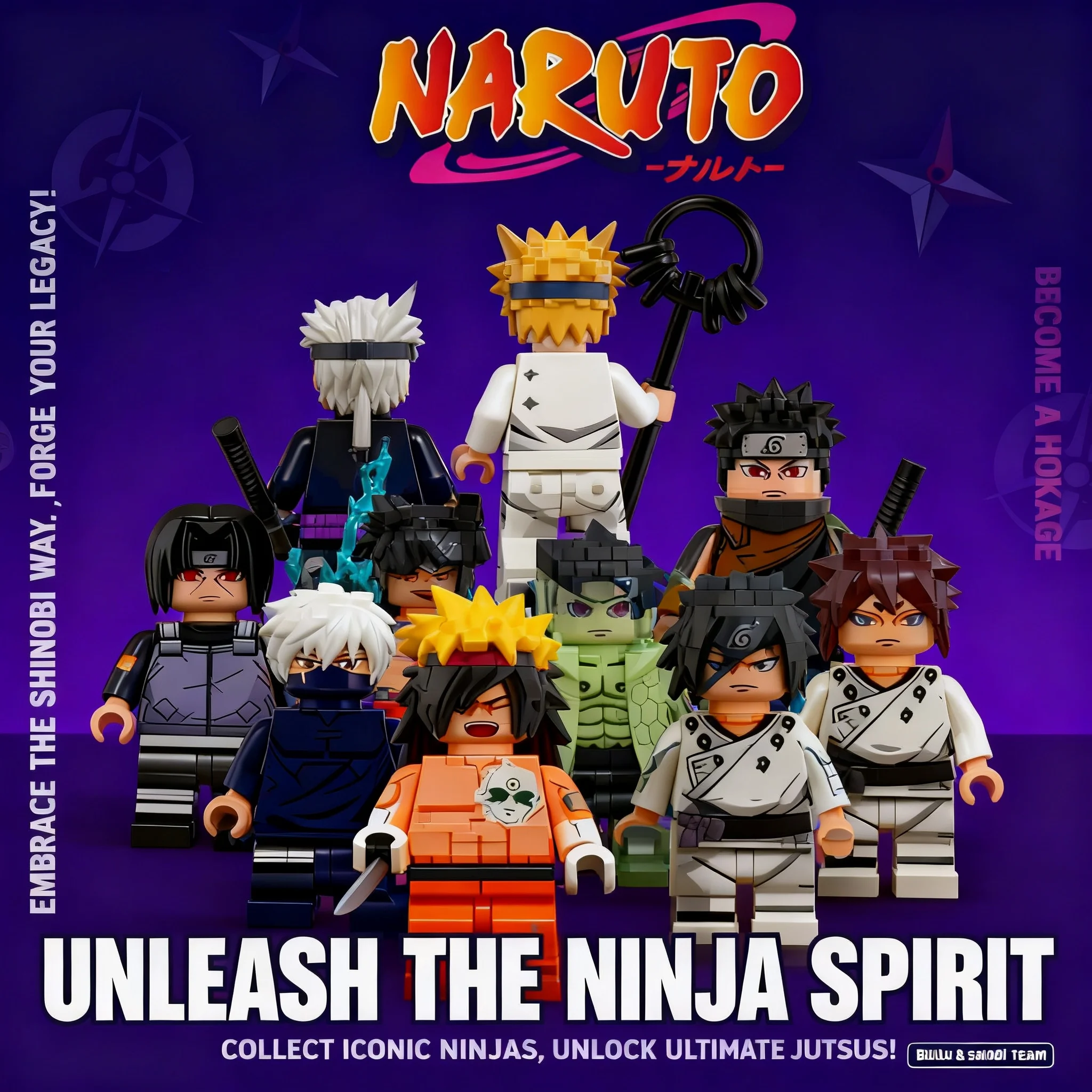

Naruto Sasuke Uchiha Itachi Kakashi Jiraiya Tsunade Obito Anime Mini Building Blocks Figure WM6155 WM6154 WM6153 Indora