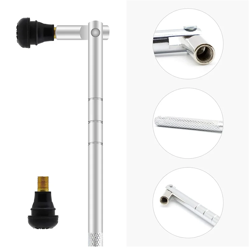

Valve Stem Puller Installer Tool, Single Head Tire Valve Core Remover Installer Tool(40Pcs) Easy Install Easy To Use