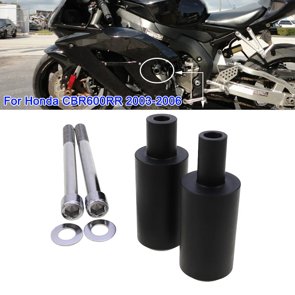 Motorcycle Black Frame Sliders Crash Falling Protection Engine Protector Fit For Honda CBR600RR CBR 600RR CBR 600 RR 2003-2006