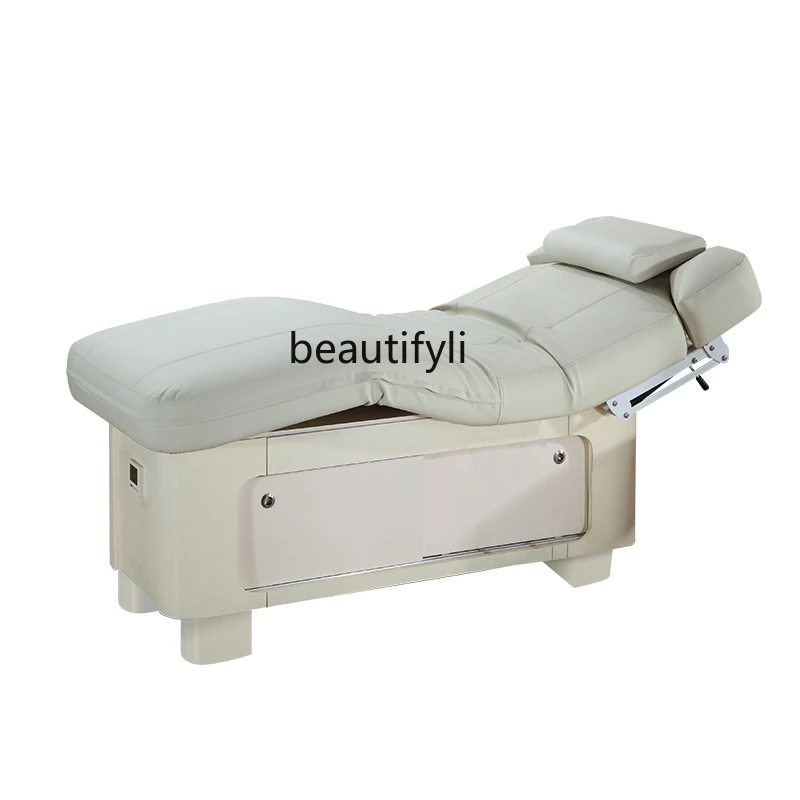 Widened Electric Beauty Latex Massage Couch Beauty Salon with Music Lifting Constant Temperature Physiotherapy Bed