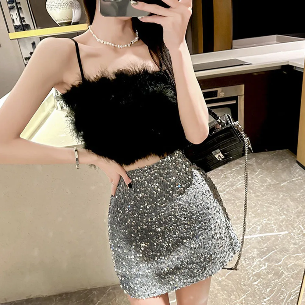 

Клубная одежда Юбка трапециевидной формы 2024, женская юбка, новый сорт, клубная одежда, праздничный наряд, полиэфирная ткань, обычная длина