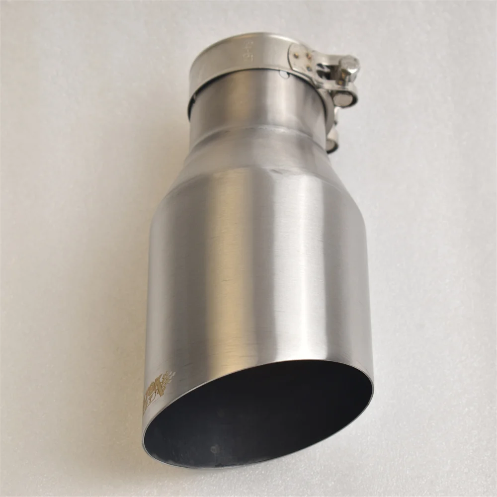 Knalpot Mobil Universal MILLTEK SPORT Bahan Stainless Steel 304 Finishing Matte Brushed dengan Ujung Knalpot Runcing dan Pipa Miring