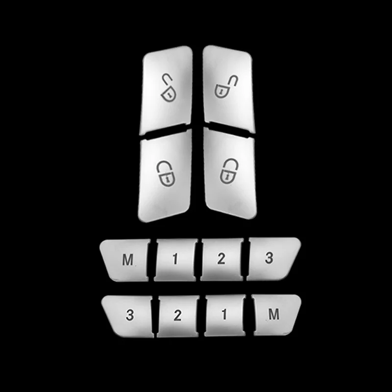 Adecuado para Mercedes-Benz Gle modificación interior ml350 gl400 gl300 gls450 pegatinas de botón decorativos de puerta