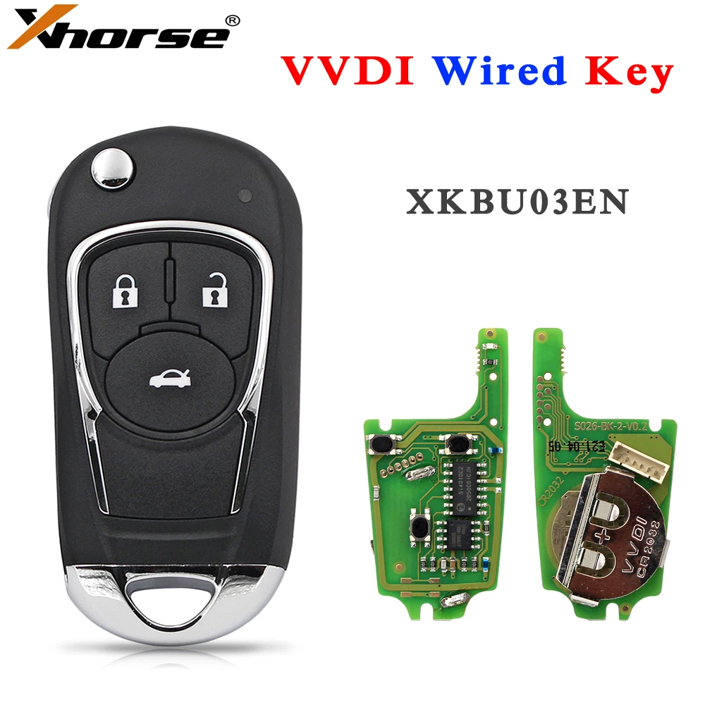 

Xhorse XK Series XKBU03EN Universal Wire Remote VVDI Car Key for VVDI2 / VVDI Mini / Key Tool Max for Buick Style