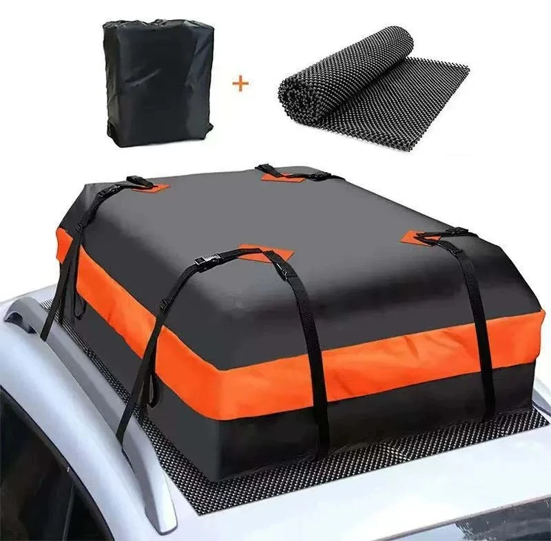 Thickened Car Roof Cargo Bag Waterproof Wear‑Resistant Outdoor Roof Top Storage Pouch
