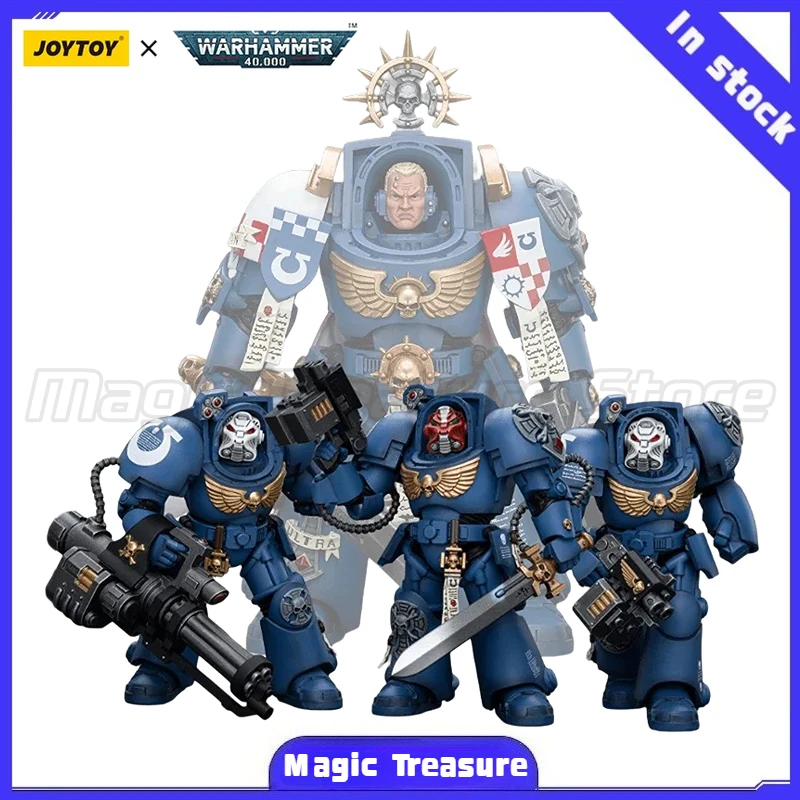 

【MT】 JOYTOY 1/18 Action Figure Warhammer 40K Ultramarines Terminator Squad Company Commander Anime Model Toy Gift Collection