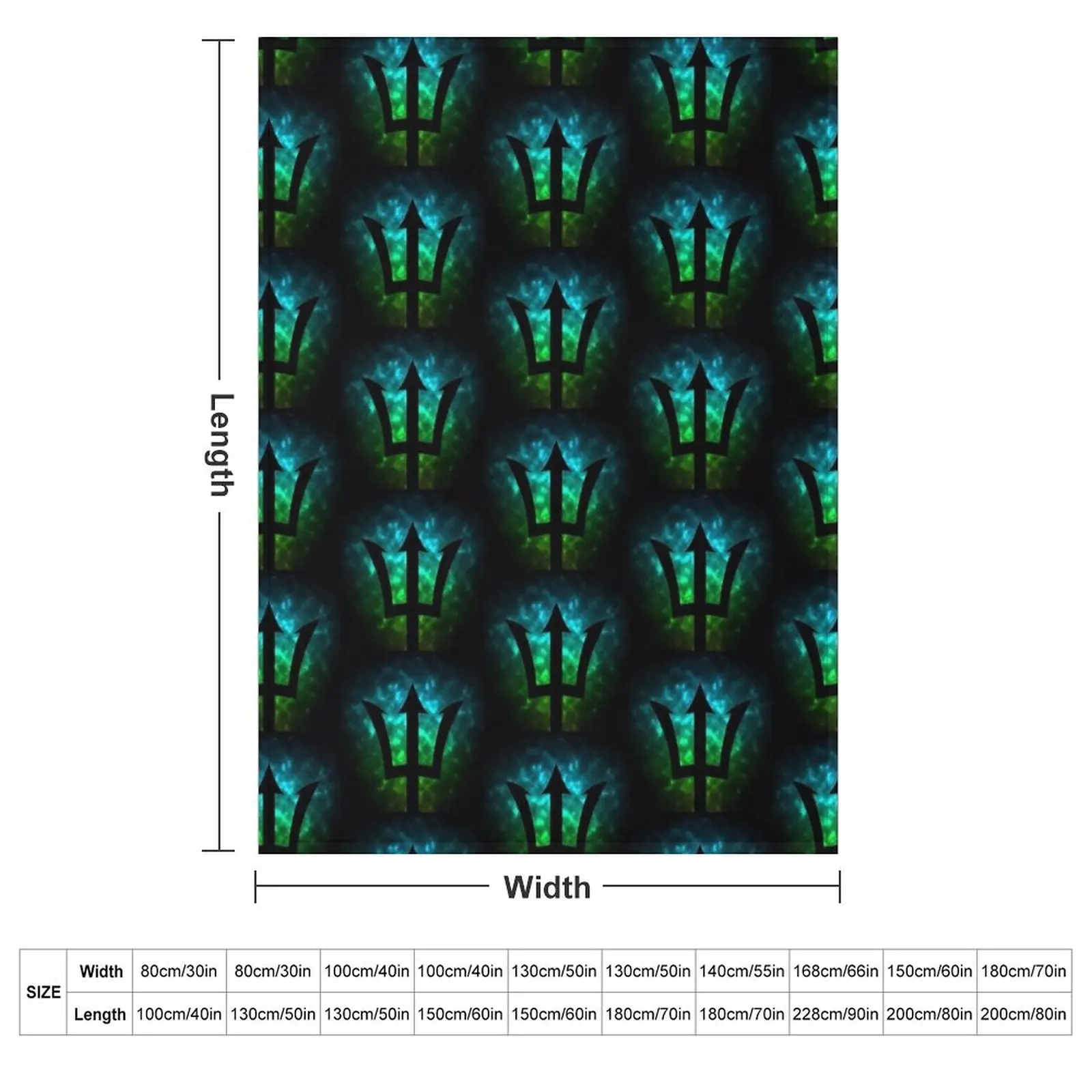 Trident / Poseidon / Percy Jackson Throw Blanket Beach Luxury Brand Plaid heavy to sleep Cute Plaid Decorative Beds Blankets