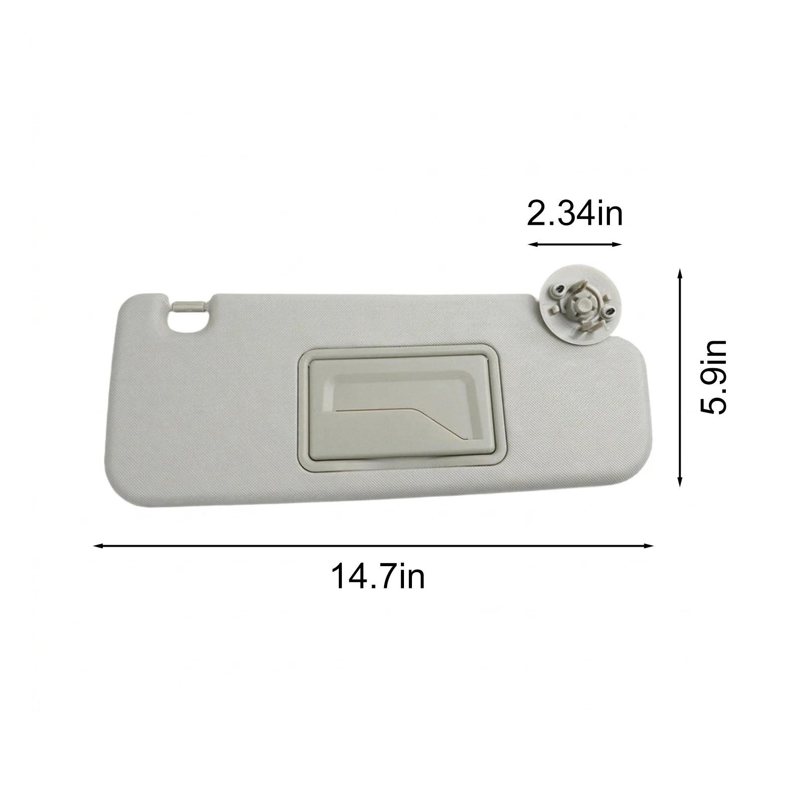 Sun Visor Replacement Gray ABS for Chevrolet For Sonic 2012 to 2022 OEM Numbers 95091732 42481829 42478247 42481827 42478249
