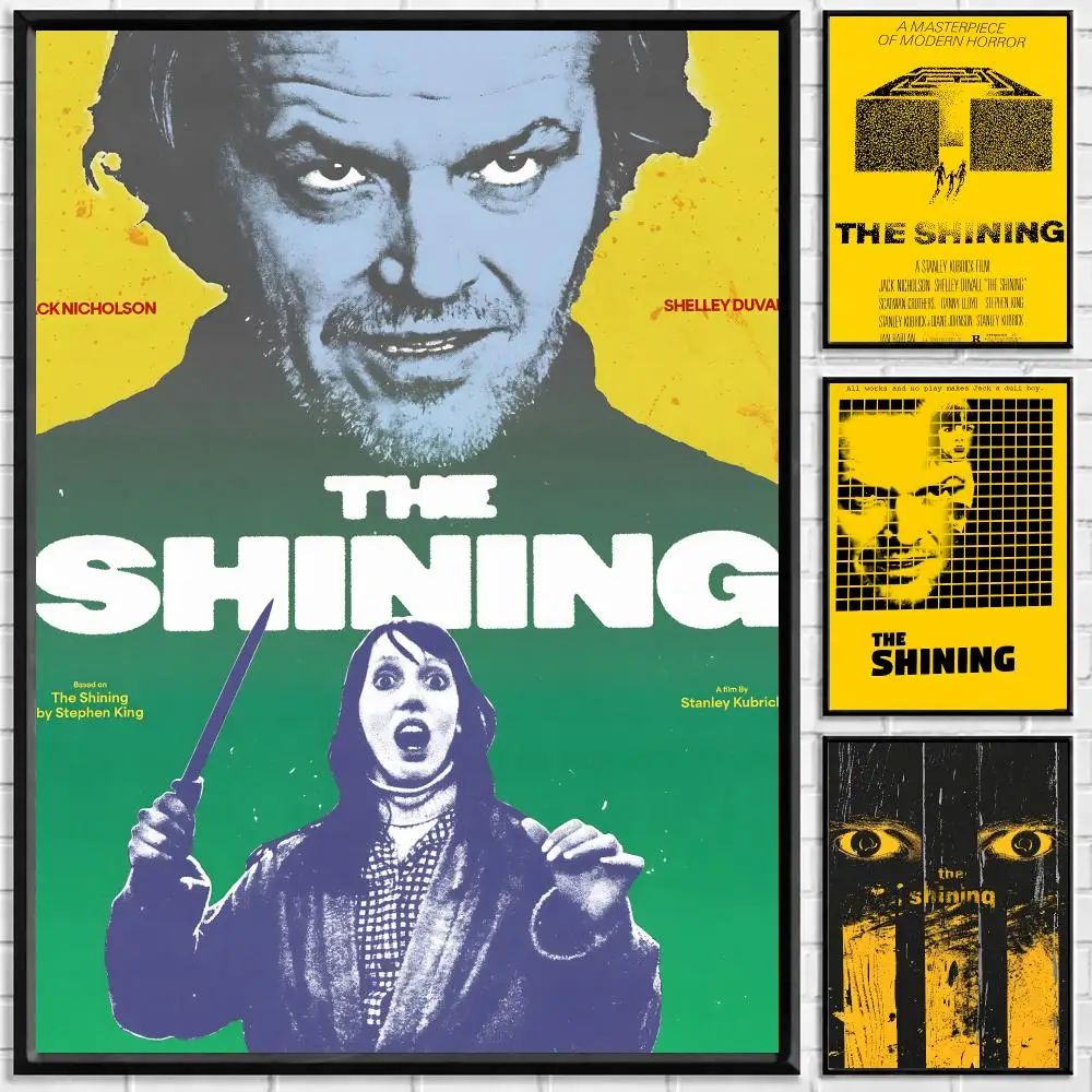 Movie The Shining Poster Self-adhesive Art Waterproof Paper Sticker Coffee House Bar Room Wall Decor
