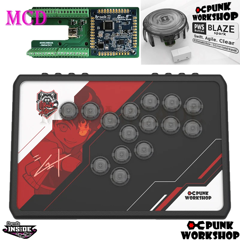 Punk Workshop R14 Leverless Arcade Fighting Controller HitBox PWS