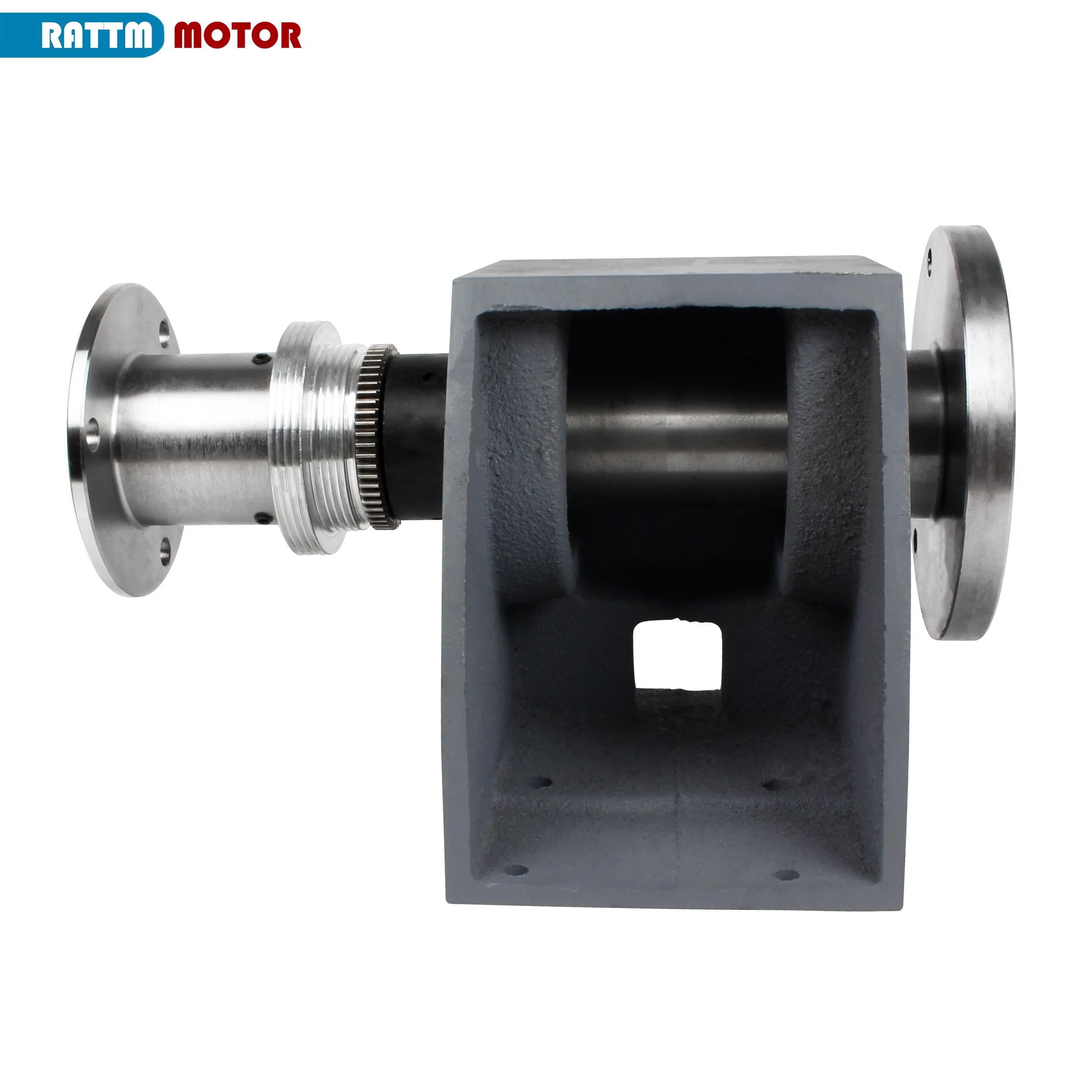 Double Ended Shaft 125mm Spindle Box Assembly For WM210 CD-210V MX-210V Through hole 38mm Lathe headstock assembly