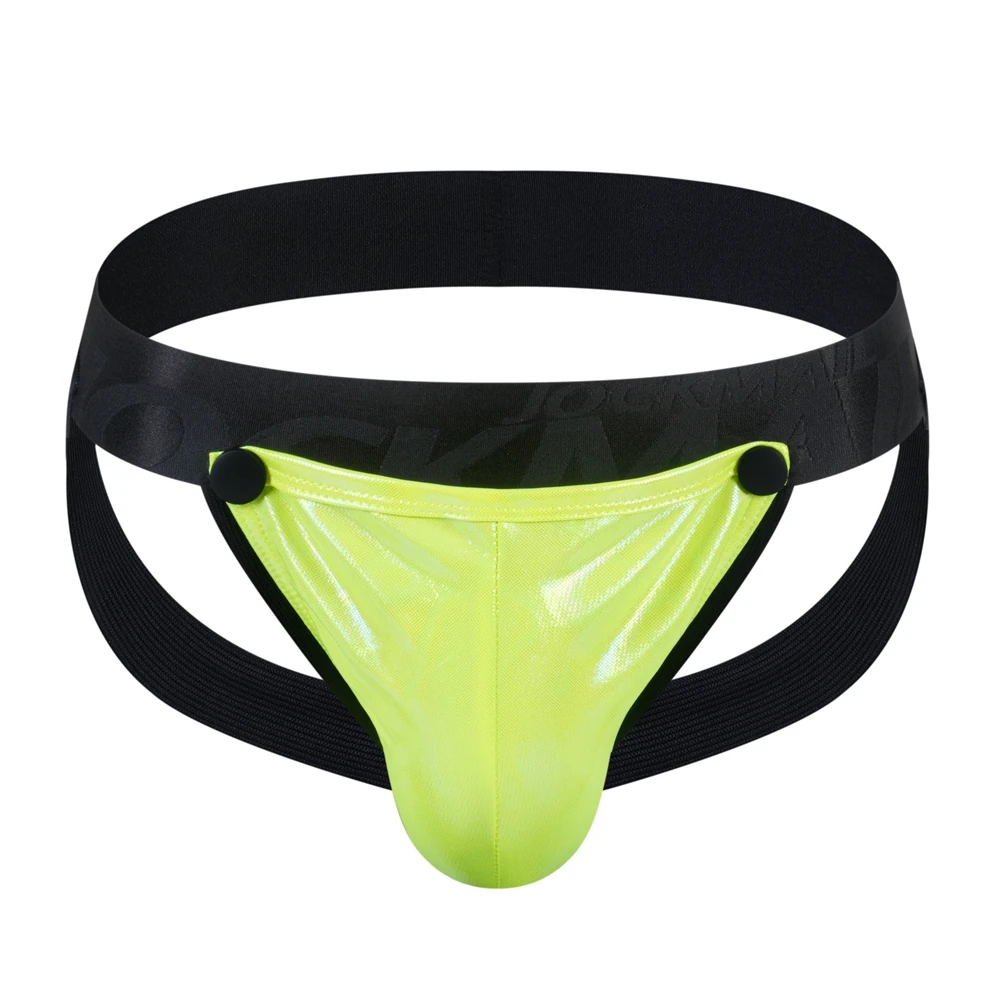 Men PU Faux Leather Jockstrap Harness Men Bondage Fetish Gay Hombre Stage Nighclubwear Sexual Underwear Removable Penis Pouch