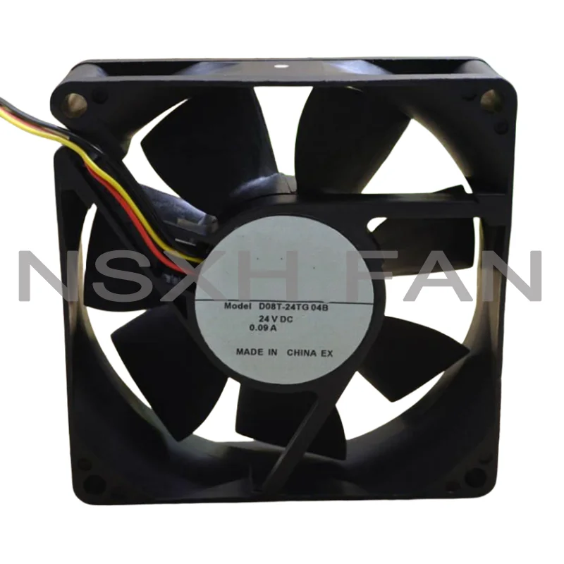 D08T-24TG 04B 24V 0.09A 8CM 8025 3WIRES FAN