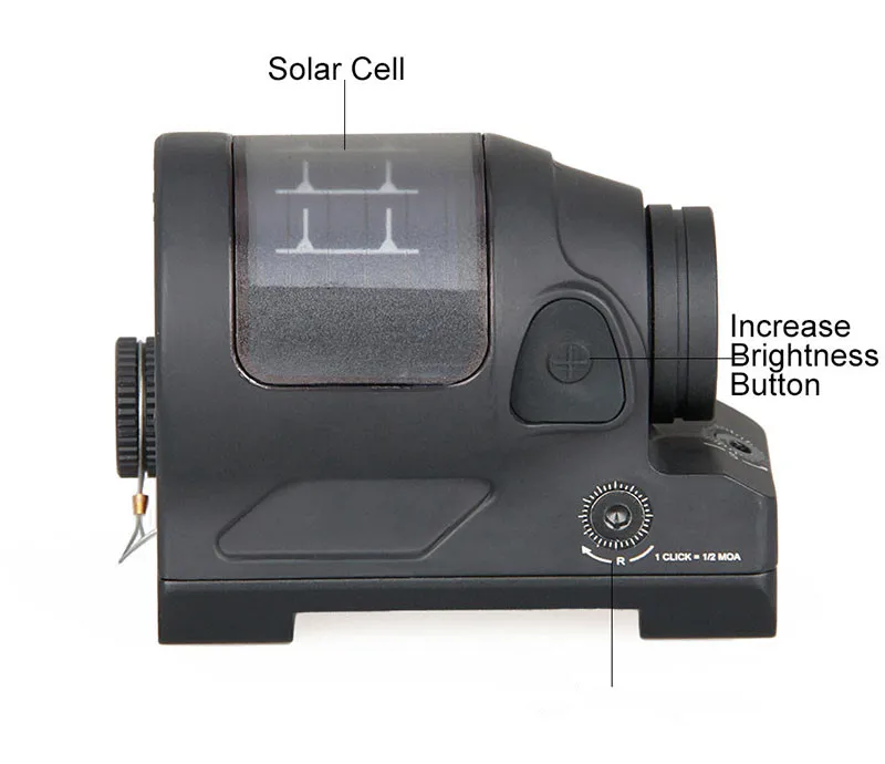 Visão Red Dot Compact Hunting Scope, Reddot Óptica, Low Profile, HK2-0049B