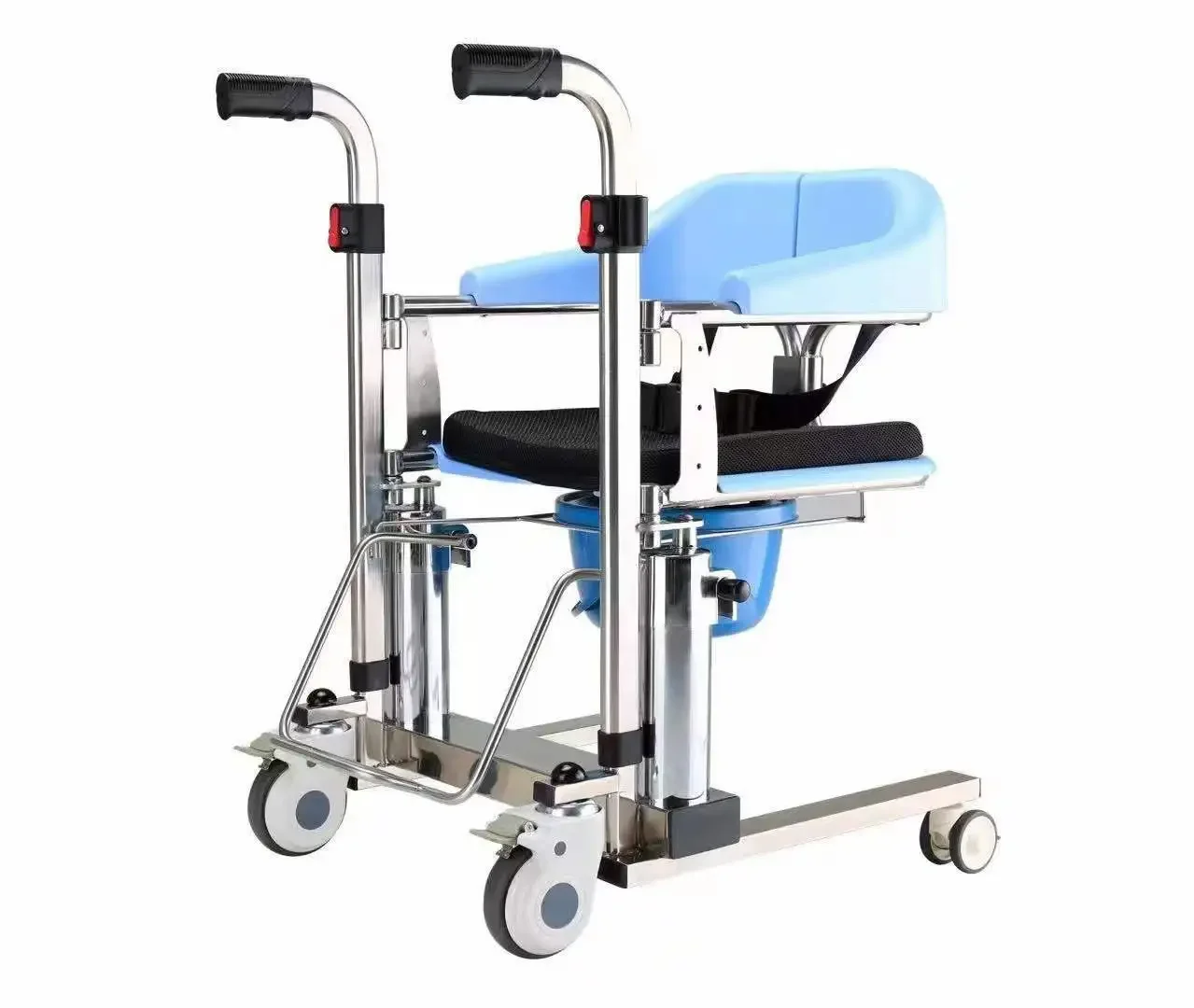 Multifunctional  Lift Nursing Commode Chair Patient Elderly Transfer Wheelchair for Home Hospital Care