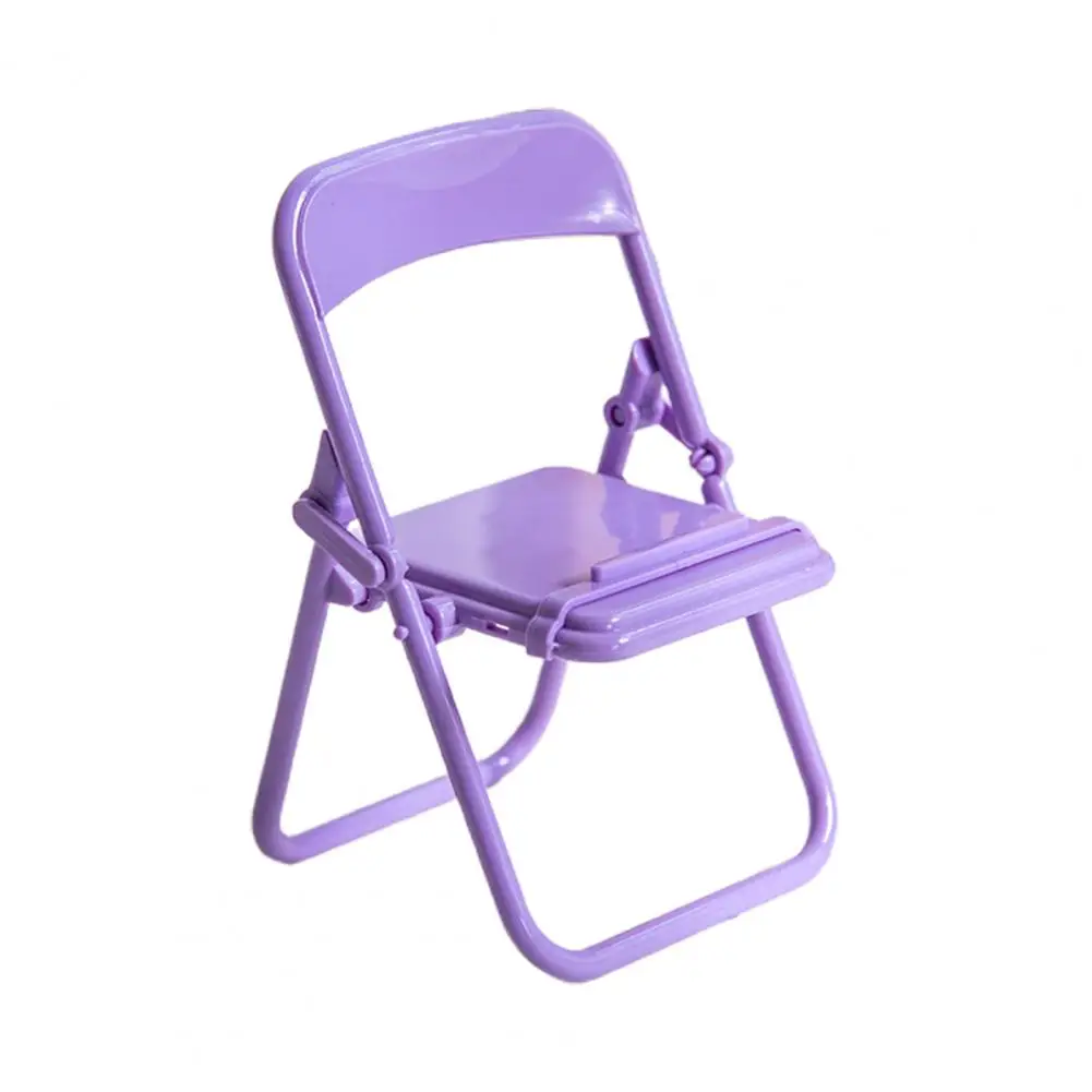 Suporte do telefone móvel mini universal portátil bonito cadeira desktop celular preguiçoso suporte para assistir tv