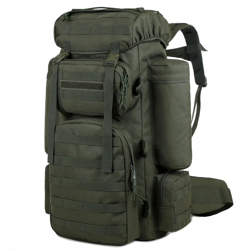 

Outdoor Hiking Camping Backpack Large Capacity Expandable Suspension Mountain Combat Tactical Backpacks Military Camouflage Bags