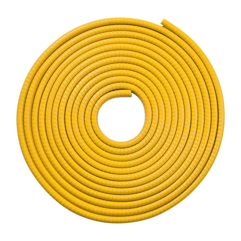 

10M Car Guards Rubber Durable Protector Guard Seal Strips Yellow Edge Durable Protector Metal Plate Car Accessories