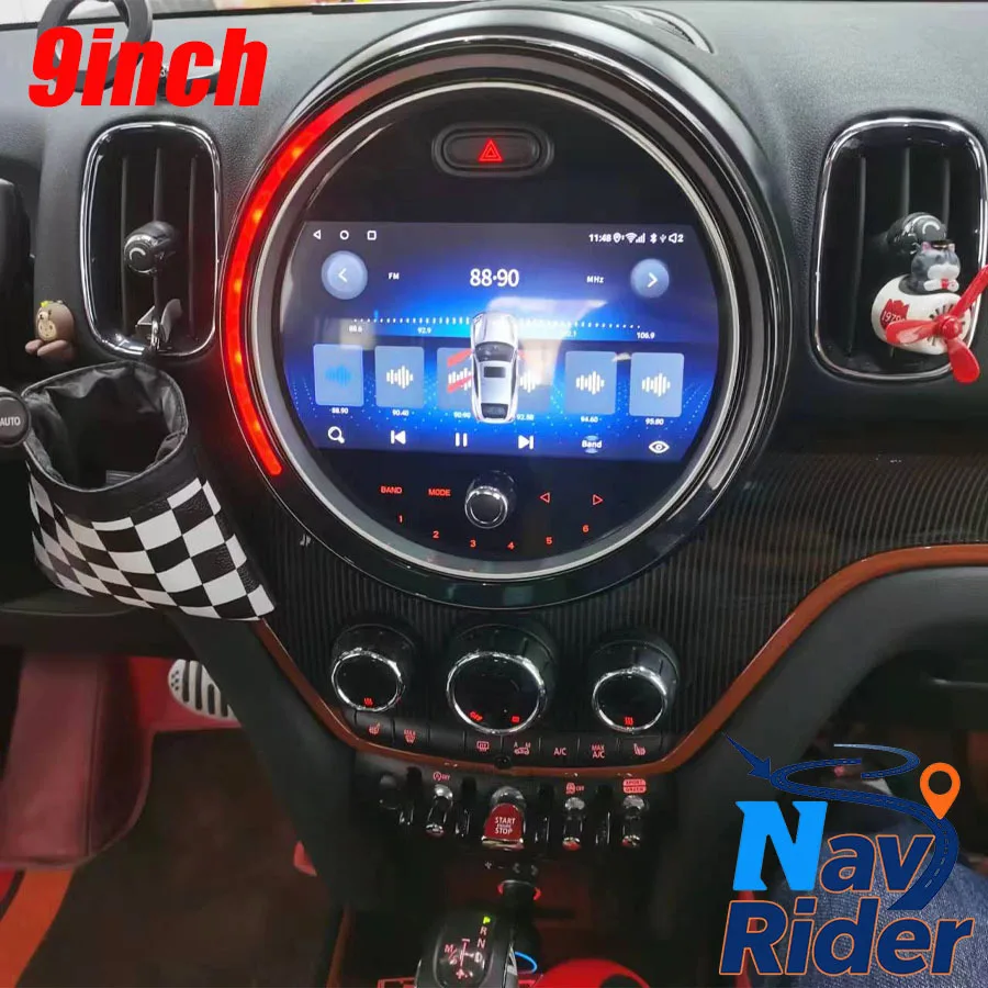 

9-дюймовый Android Auto для BMW Mini Cooper Countryman F60 NBT EVO 2017-2025 GPS CarPlay автомобильный радиоприемник навигация радио мультимедийный плеер