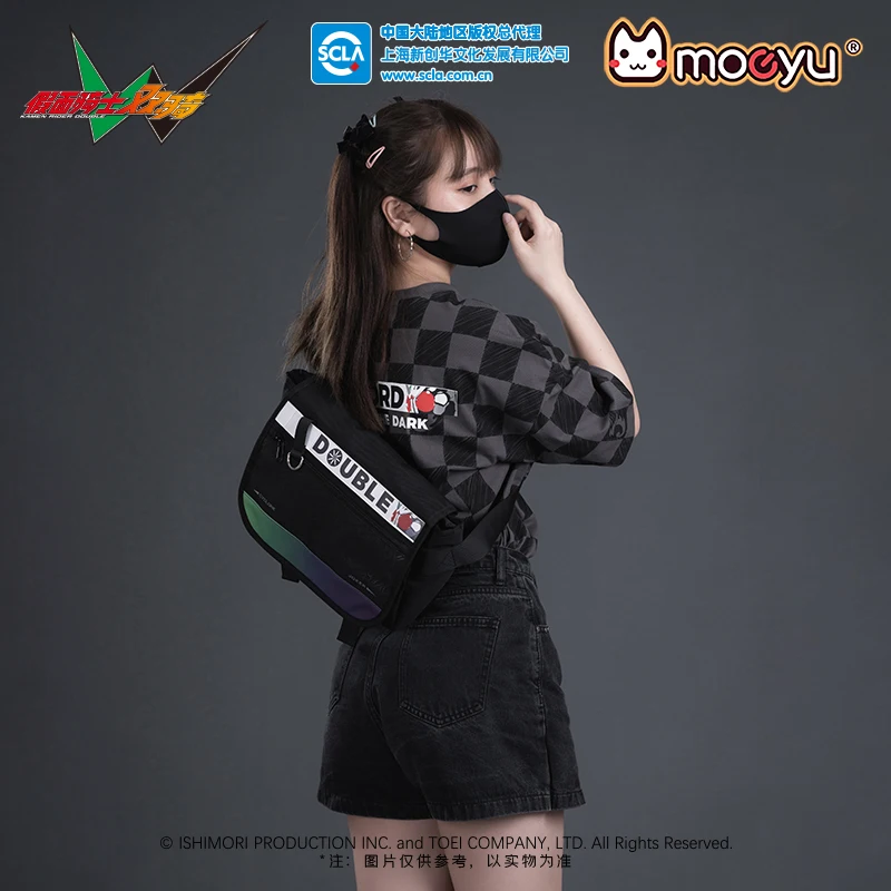 2023 Moeyu Anime KAMEN RIDER W Theme Bag Men Shoulder Messenger Bags Women\'s bag Crossbody Pouch Package School Female Handbag