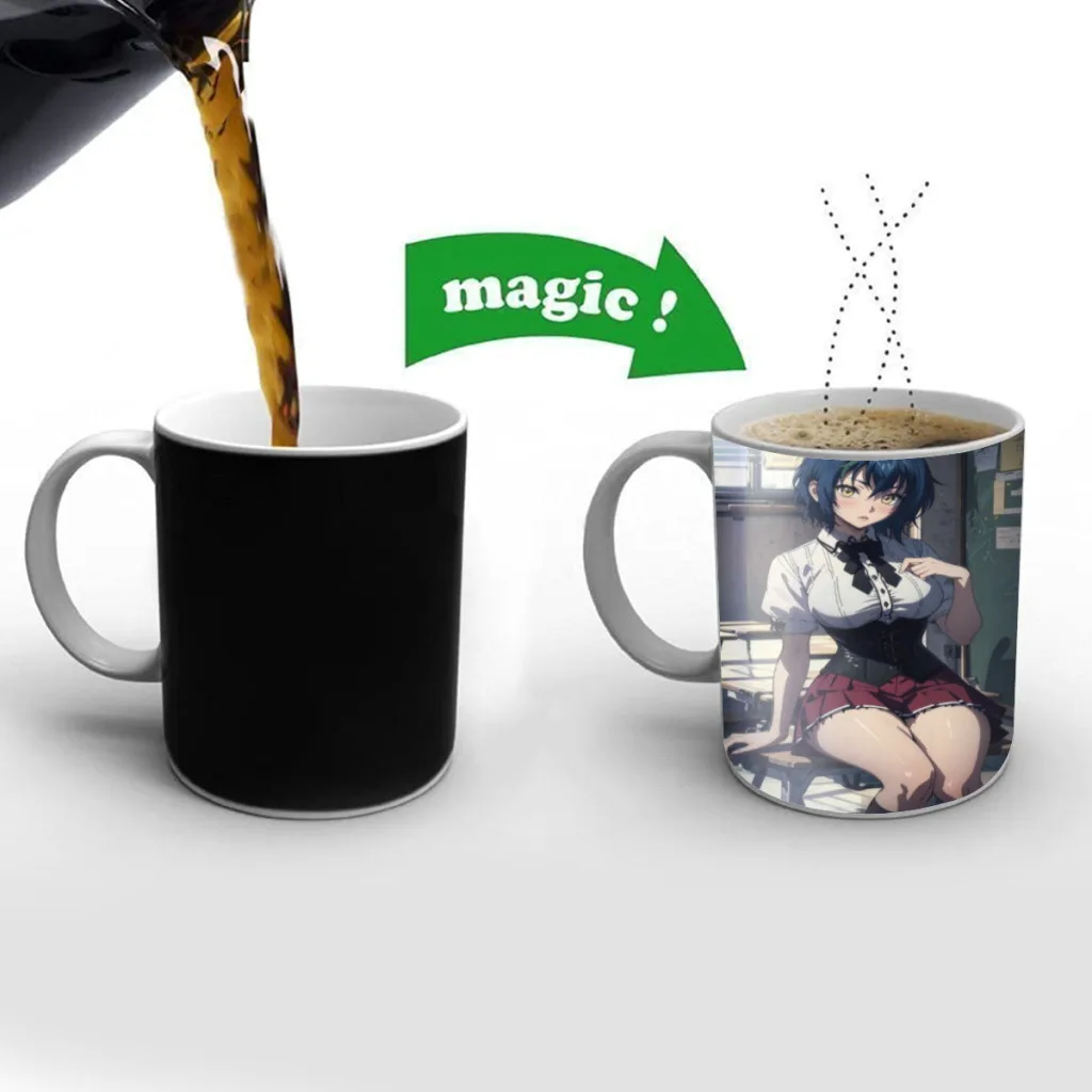 

Anime High School DxD Free shipping Mug Changing Color Ceramic Coffee Mugs Magic Tea Cup Best Gift